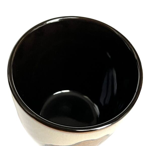 Pfaltzgraff Painted Poppies Coffee Mug Beige Bown Replacement Cup Earthy Flower - Picture 10 of 11